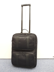 エルメス キャリーバッグ アカプルコ ナイロン黒革 トロリーバッグ 旅行用 美品@