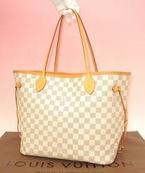 ルイヴィトン ネヴァーフルMM N51107 ダミエアズール ショルダーバッグ@GI2193