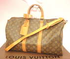 ルイヴィトン ショルダーストラップ付キーポル45 M41418 モノグラム ボストンバッグ@VI1920