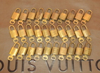 ルイヴィトン 南京錠30個セット -- ゴールド パドロック@