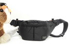 ポーター ボディバッグ ナイロン 黒 ウエストバッグ ヒップバッグ 美品@164