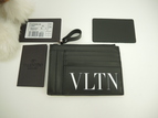 ヴァレンチノ カード用ポケット付コインケース VLTN レザー黒 小銭入 新品@