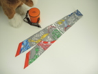 エルメス ツイリー あぶみ金具 シルク灰色 スカーフ ストール 未使用@