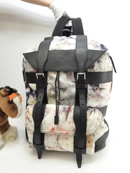 ベルルッティ バックパック 限定マーブル黒 ナイロン革コンビ リュックサック 極美品@U0159