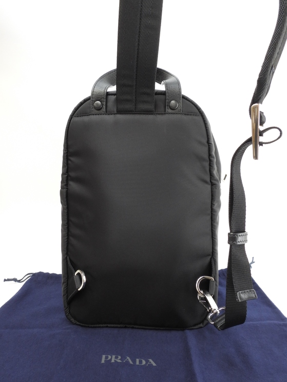 【PRADA】大人気バッグ*クロスボディバッグ プラダ クロスボディバッグ テスート 黒 斜掛ショルダーバッグ