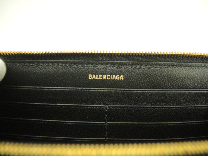 【美品】BALENCIAGA ジッピーウォレット コンチネンタル ブラック BALENCIAGA バレンシアガ 長財布 クラシック コンチネンタル