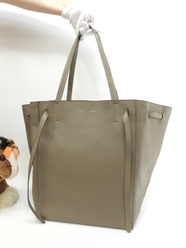 セリーヌ カバファントムミディアム 型押レザー 灰 トートバッグ大@S-CU-1103
