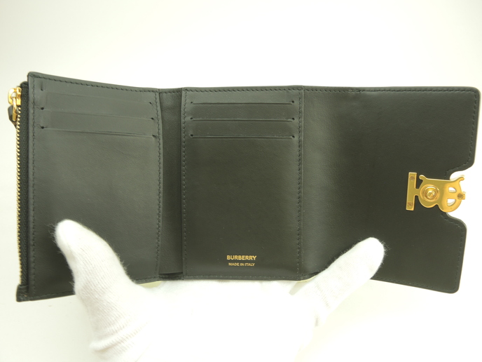 バーバリー コンパクトウォレット 三つ折り財布 ノバチェック PVC ミニ