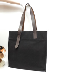 エルメス 縦長トートバッグ エトリビエール トアル黒黒 メンズ ショルダーバッグ 美品@□O