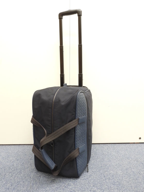 ボッテガヴェネタ トロリーボストンバッグ イントレチャート ナイロン