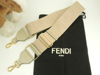 フェンディ ストラップユー FFモチーフ 灰ピンク ロングショルダーストラップ 斜め掛用 極美品@