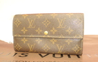 ルイヴィトン ポシェットポルトモネクレディ M61725 モノグラム ファスナー付き長財布@MI0924