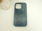 ベルルッティ iphone14Proケース カリグラフィ レザー青 iphone14proカバー@