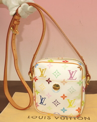 ルイヴィトン リフト M40055 マルチカラー白 ポシェットバッグ@TH0075